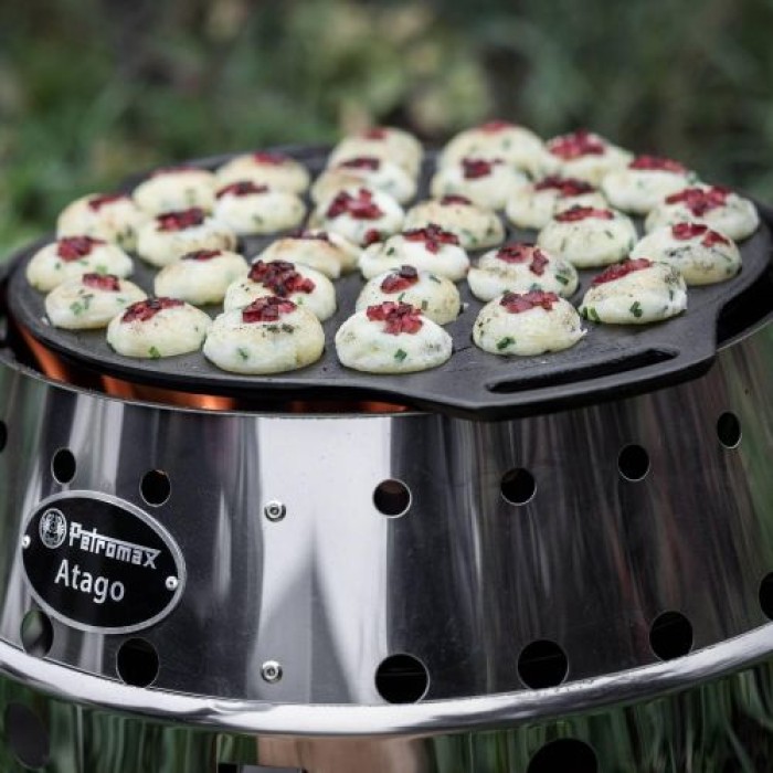 Petromax Poffertjespfanne, für Niederländische Poffertjes, Ideal für Camping, Outdoor und Lagerfeuer, poff30