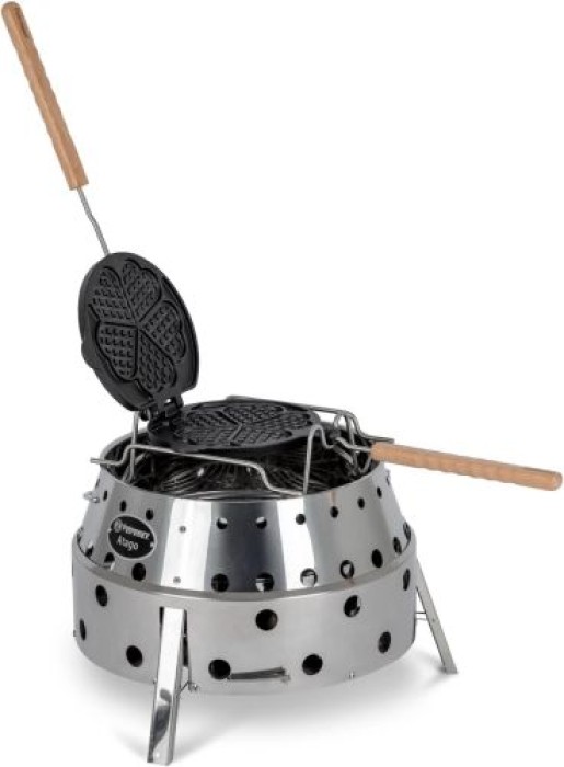 Petromax Wende-Waffeleisen, schwarz, 9 x 22 x 54 cm, wf-tx