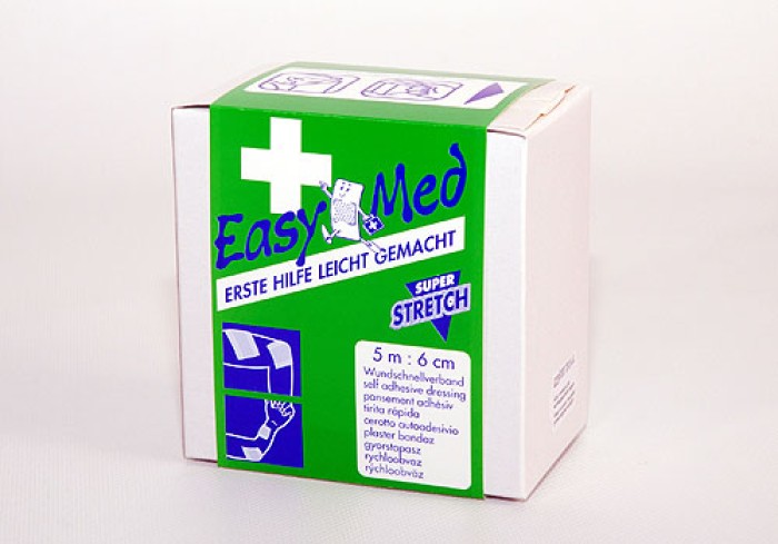 Easy Med Pflaster P-Box 5mx6cm stretch, 0515