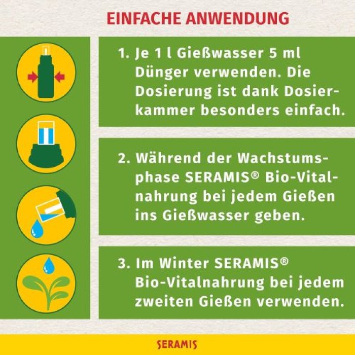 Seramis Bio-Vitalnahrung für Pflanzen und Kräuter, 200 ml, 734961