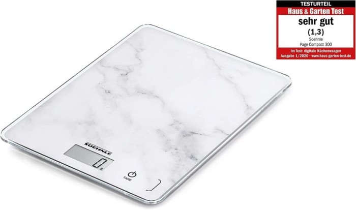 Soehnle Digitale Küchenwaage Page Compact 300 Marble, 61516