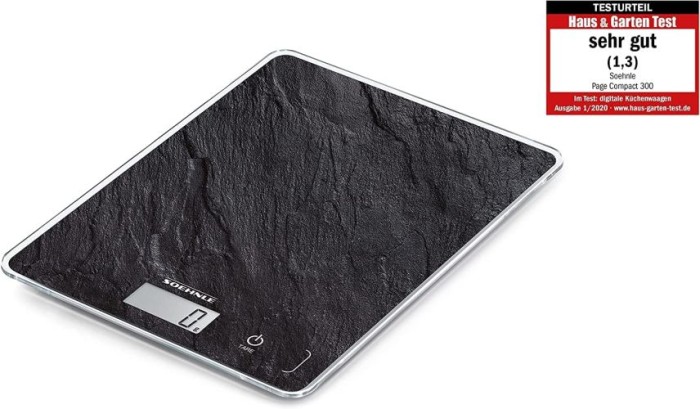 Soehnle Digitale Küchenwaage Page Compact 300 Slate, 61515