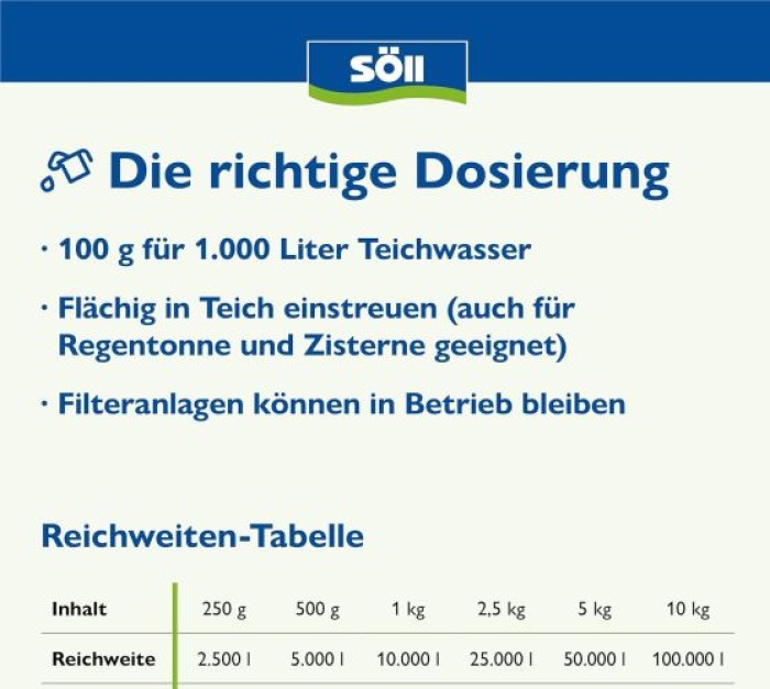 Söll SauerstoffAktiv, 500 g für 5000 Liter, 81798