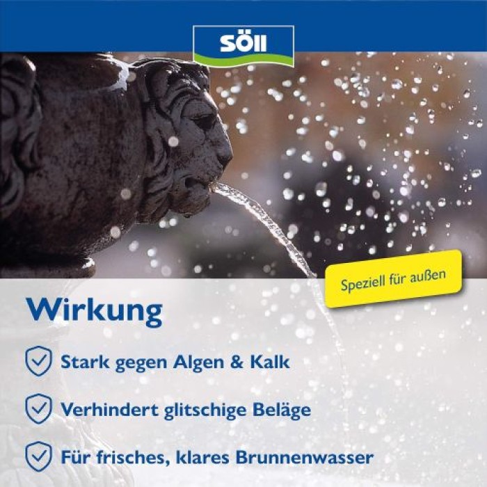 Söll SpringbrunnenKlar Springbrunnenreiniger, 1 l für 10.000 Liter, 80694