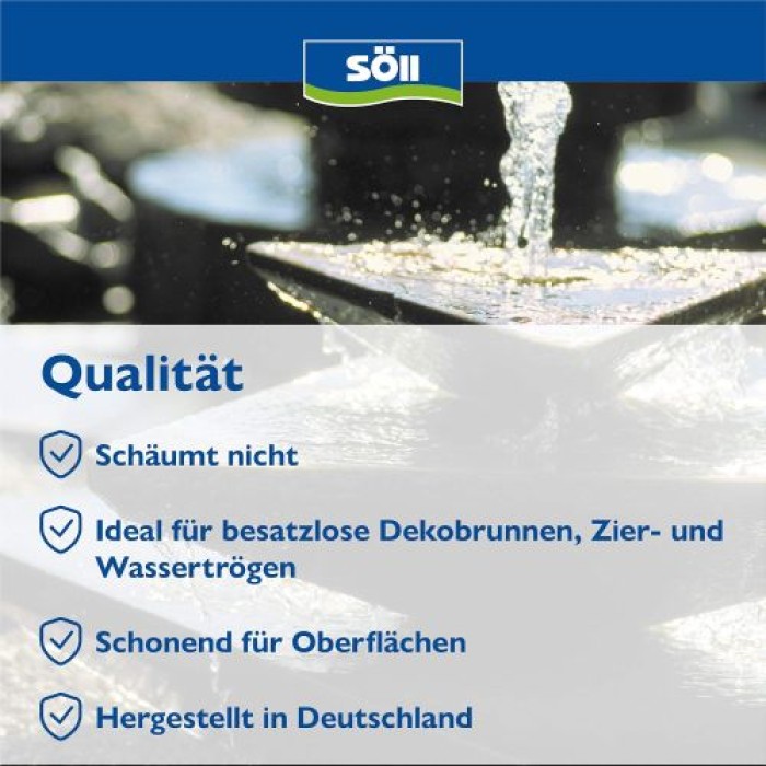 Söll SpringbrunnenKlar Springbrunnenreiniger, 1 l für 10.000 Liter, 80694