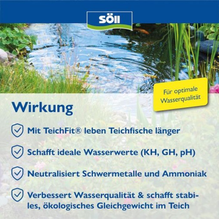 Söll TeichFit Grundpflegemittel für den Teich, 2,5 kg  für 25.000 Liter, 81738