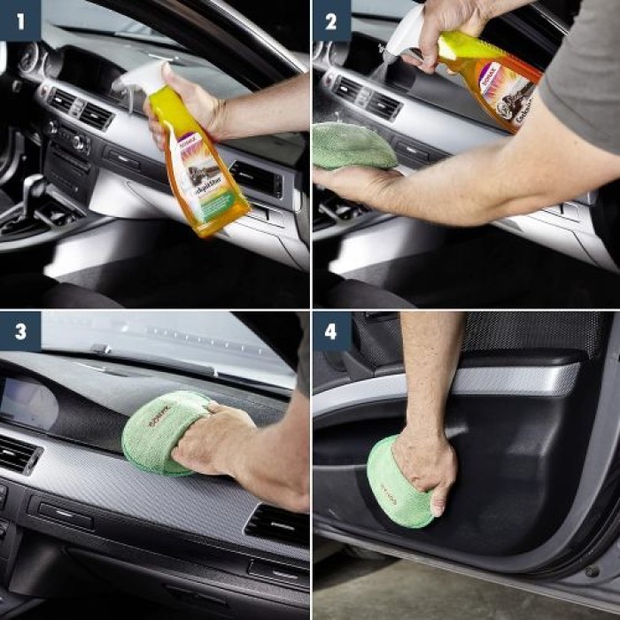 SONAX CockpitStar Cockpitreiniger reinigt und pflegt alle Kunststoffteile im Auto, 750 ml, 02494000