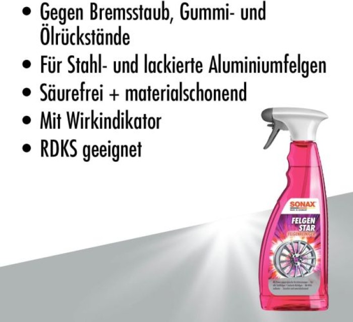 SONAX FelgenStar Felgenreiniger, 750 ml, 02274000