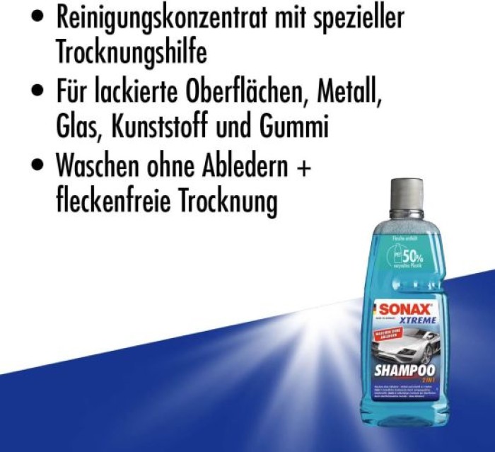 SONAX XTREME Shampoo 2 in 1 Autoshampoo, 1000ml, 02153000