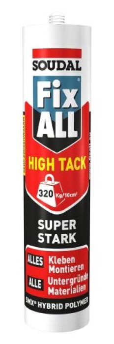 Soudal High Tack, Kleb- und Dichtstoff, 290ml, Transparent, 131391