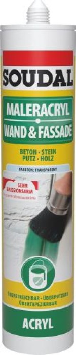 Soudal Maleracryl Wand & Fassade, 300ml, Weiß, 118538