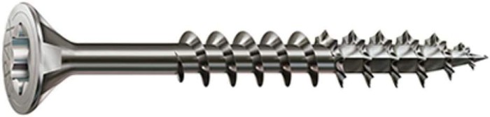 SPAX Edelstahlschraube, 3,5 x 35 mm, 150 Stück, Teilgewinde, Senkkopf, T-STAR plus T15, 4CUT, Edelstahl rostfrei A2, 4197000350357