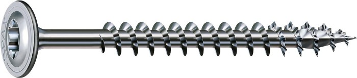 SPAX Holzbauschraube, 8,0 x 140 mm, 50 Stück, T-Star Plus, Tellerkopf, Teilgewinde, 4CUT, WIROX, 251010801405