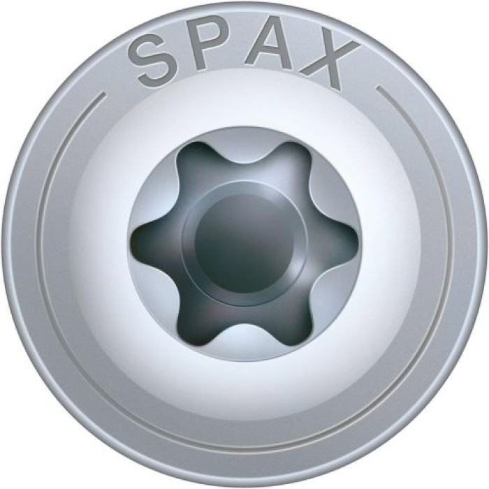 SPAX Holzbauschraube, 8,0 x 140 mm, 50 Stück, T-Star Plus, Tellerkopf, Teilgewinde, 4CUT, WIROX, 251010801405