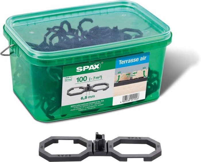 SPAX Terrassen-Abstandshalter Air 6,5 mm, 100 Stück, 4009422565009