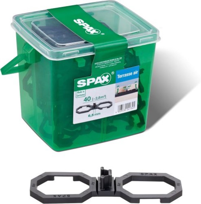 SPAX Terrassen-Abstandshalter Air 6,5 mm, 40 Stück, 4009422564009