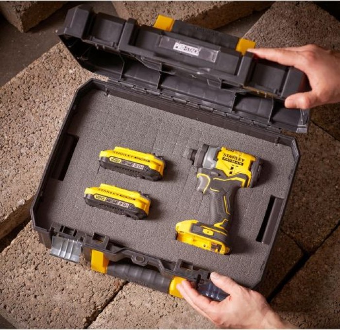 STANLEY FatMax PRO-STACK™, Großer Werkzeugkoffer mit Schaumstoffeinlage und Organizer, FMST1-71966