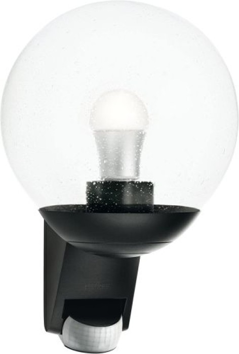 Steinel Außenwandleuchte L 585 S schwarz, 180° Bewegungsmelder, klassisch, ohne Leuchtmittel, 005535