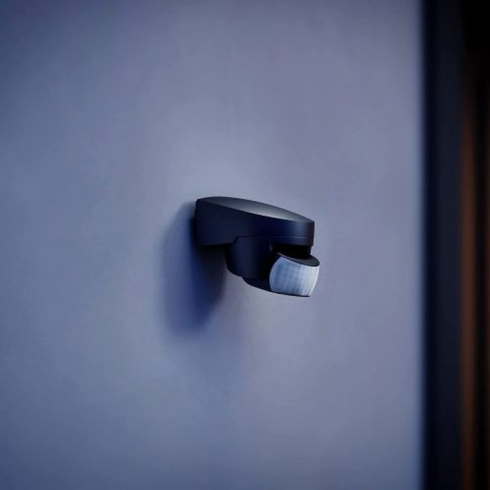 Steinel Bewegungsmelder IS 140-2 schwarz, 140° Bewegungsensor, 14 m Reichweite, Schwarz, 6088