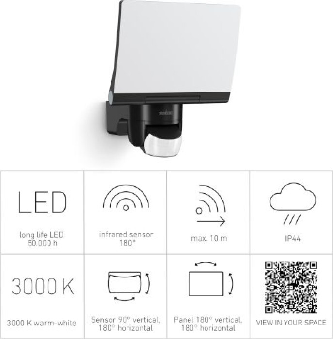 Steinel LED-Strahler XLED home 2 XL S schwarz, 030049