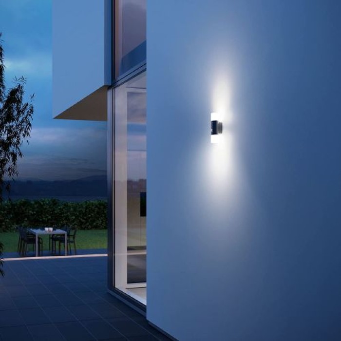 Steinel LED Außenleuchte L 910 S anthrazit, mit Bewegungsmelder, 576202