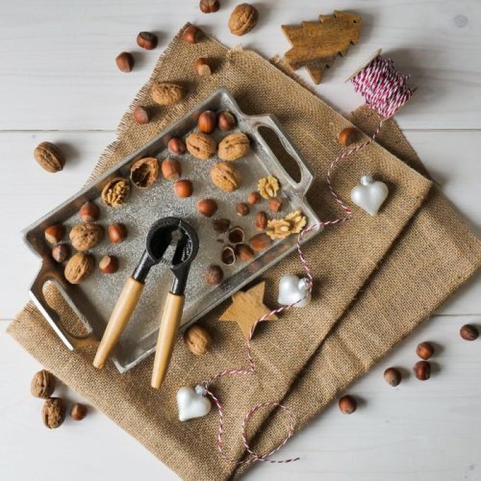 Steuber culinario Nussknacker mit Holzgriff, für nahezu alle Nussarten, 50018