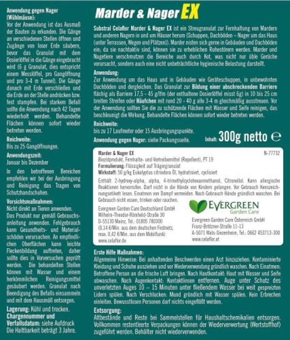 Substral Celaflor Marder & Nager Ex, 300 g, 7346