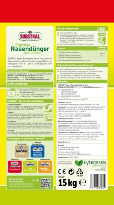 Substral Express Rasendünger Sport & Spiel 15 kg 72100