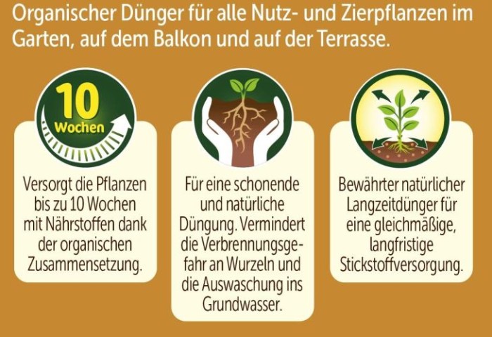 Substral Naturen Bio Hornspäne, natürlich organisch, mit Sofort- und Langzeitwirkung, 3 kg, 83090