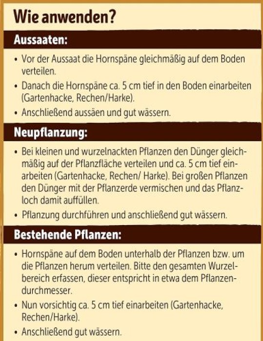 Substral Naturen Bio Hornspäne, natürlich organisch, mit Sofort- und Langzeitwirkung, 3 kg, 83090