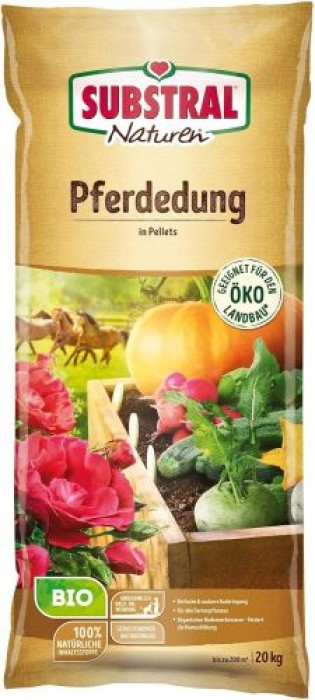Substral® Naturen® Bio Pferdedung, 3 Monate Langzeitwirkung, 20 kg, bis zu 200 m² 83190