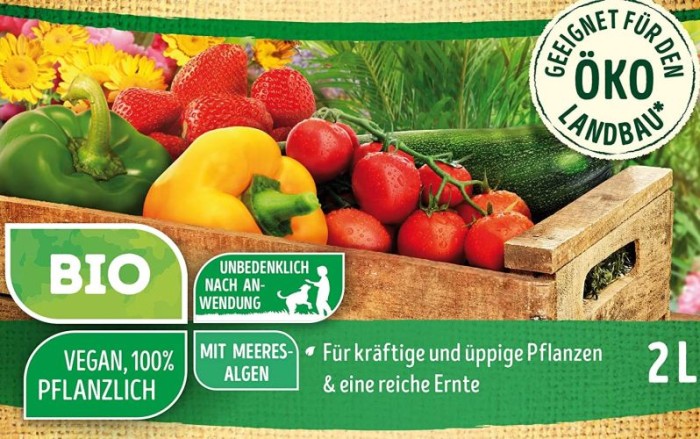 Substral Naturen Bio Pflanzen-Nahrung, veganer Flüssigdünger für Zierpflanzen, Obst & Gemüse, 2 L, 83450