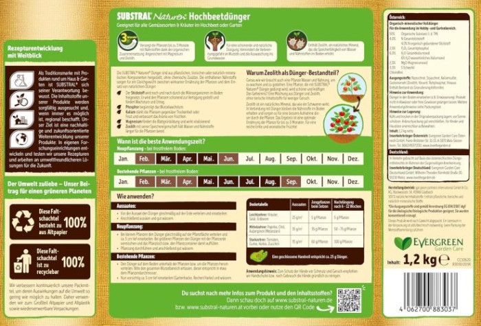 Substral® Naturen® Hochbeet Dünger, 1,2 kg, grün 83030