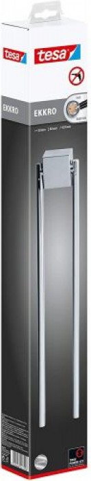 tesa ekkro Handtuchhalter, hochglanzverchromt, inkl. Klebelösung, hohe Haltekraft (bis 6kg), 428 mm x 50 mm x 87 mm 40234-00000-00