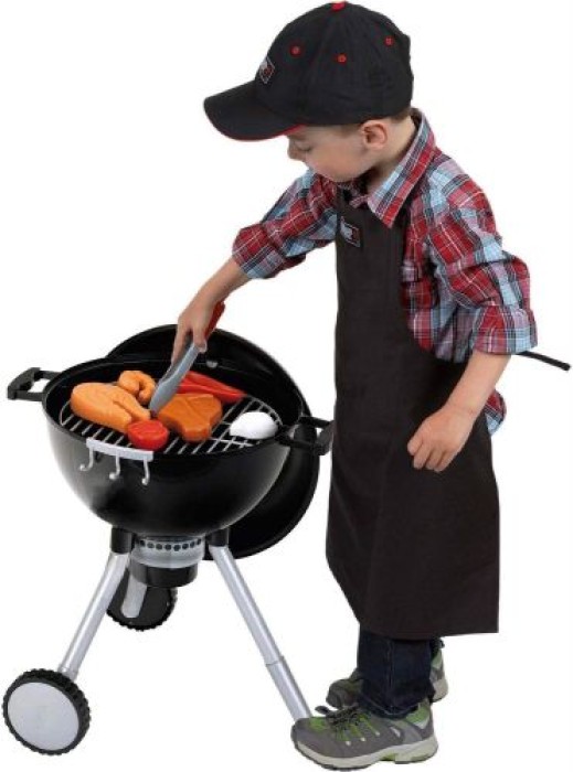 Theo Klein Weber Kugelgrill One Touch Premium, Kinder-Grill mit Licht, Sound und zahlreichem Zubehör, 9466