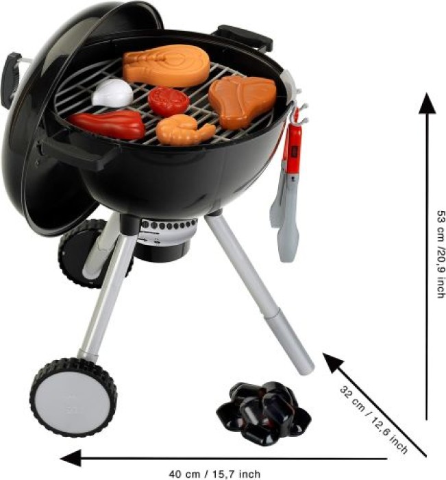 Theo Klein Weber Kugelgrill One Touch Premium, Kinder-Grill mit Licht, Sound und zahlreichem Zubehör, 9466