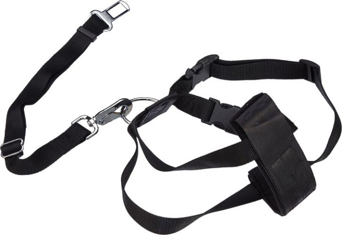Trixie Auto-Geschirr, Größe L: 70–90 cm/25 mm, schwarz, 1292