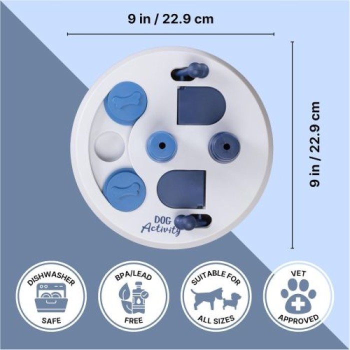 TRIXIE Dog Activity, Flip Board Strategiespiel für Hunde, ø 23cm, 32026