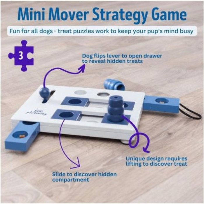 TRIXIE Dog Activity, Mini Mover Strategiespiel für Hunde, 25 x 20 cm, 32029