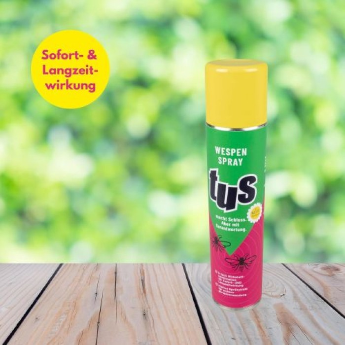 TUS Wespenspray, 300 ml, Spray gegen Wespen und Wespennester, 36075, Reg.-Nr. N-111861
