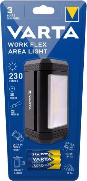 VARTA Baustrahler Work Flex® Area Light, inkl. 3x AA Batterien, 17648101421