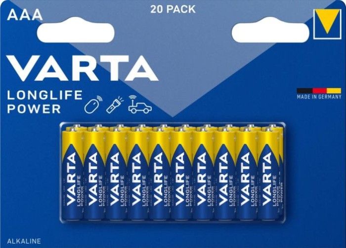 VARTA Longlife Power AAA Micro Batterien, 20 Stück, 4903121420