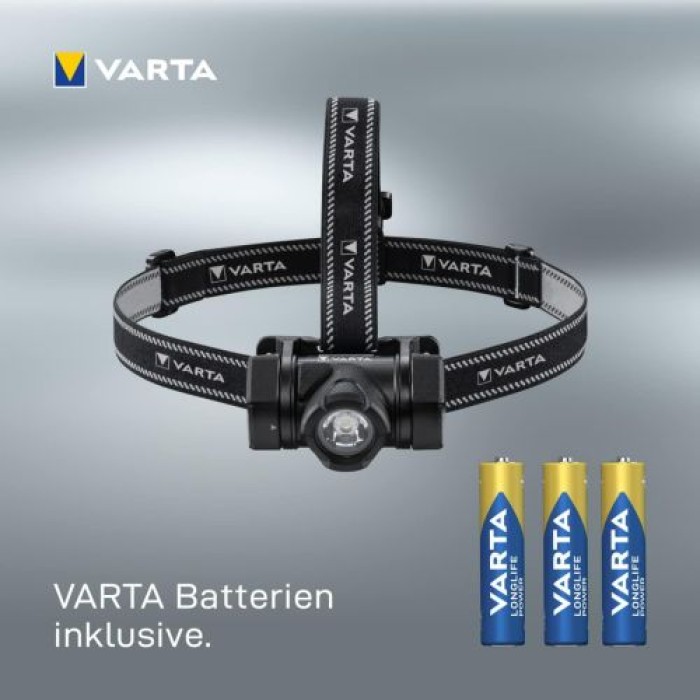 VARTA Stirnlampe Indestructible H20 Pro, inkl. 3x AAA Batterien, 17732101421