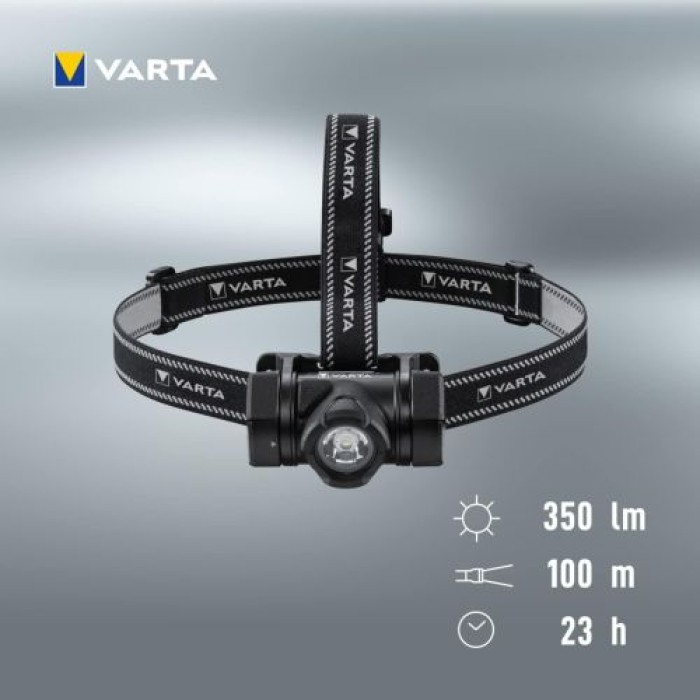 VARTA Stirnlampe Indestructible H20 Pro, inkl. 3x AAA Batterien, 17732101421