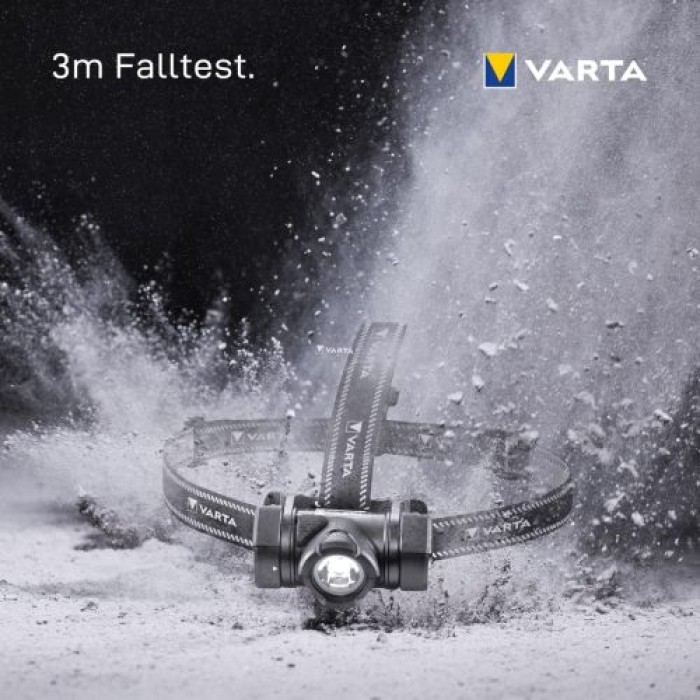 VARTA Stirnlampe Indestructible H20 Pro, inkl. 3x AAA Batterien, 17732101421