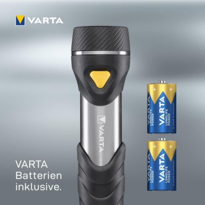 VARTA Taschenlampe Day Light Multi LED F30, inkl. 2x D Batterien, 17612101421