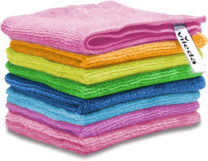 Vileda Mikrofasertücher Colors, Allzwecktücher Multipack aus Mikrofasern, 30 x 30 cm, mehrfarbig, 8er Pack, VIMICMULTI8