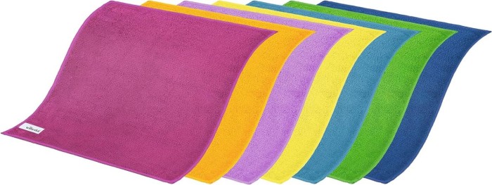 Vileda Mikrofasertücher Colors, Allzwecktücher Multipack aus Mikrofasern, 30 x 30 cm, mehrfarbig, 8er Pack, VIMICMULTI8