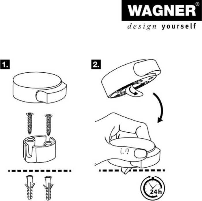 WAGNER Bodentürstopper SCREW OR GLUE EH 5111, DM 50 mm, 15511111