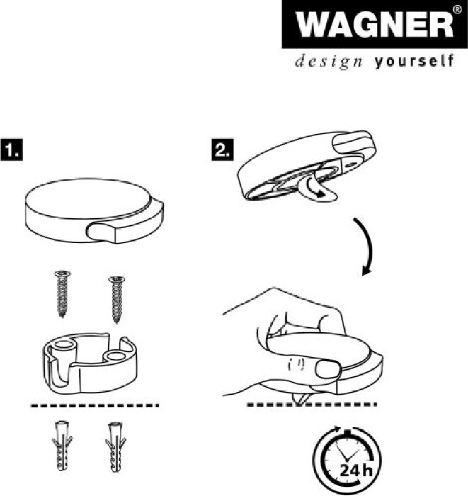 WAGNER Bodentürstopper SCREW OR GLUE FLOOR EH 5121, DM 90 mm, 15512111